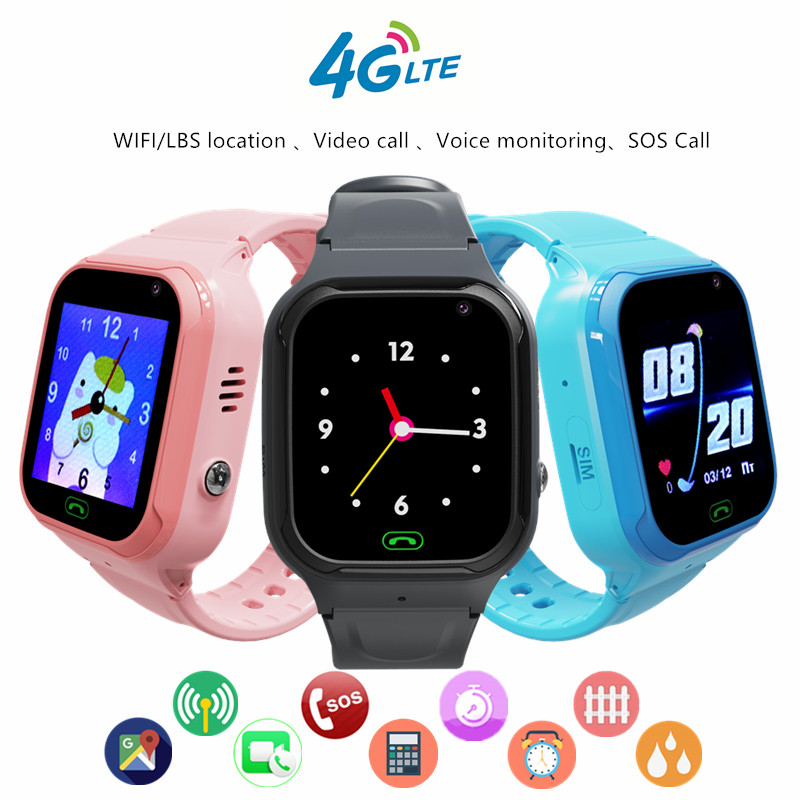 4G Kids Smart Phone Watch Vide - Smartwatch Digital Watches For Kid Girl ulasan dan harga